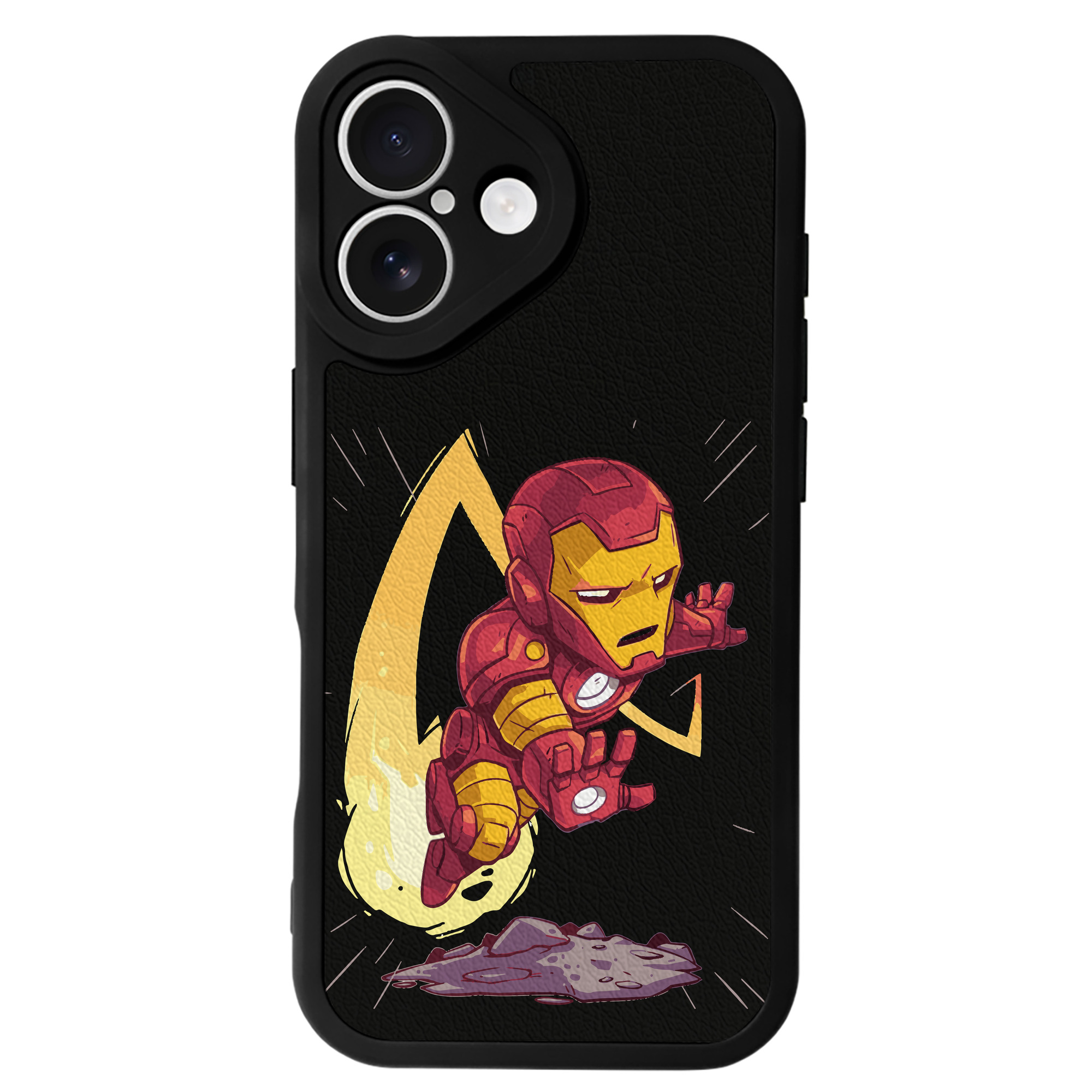 （画像用） アベンジャーズ The Avengers 【iPhone 16シリーズ対応】シリコンスマホケース（レザー調） 材質：シリコン